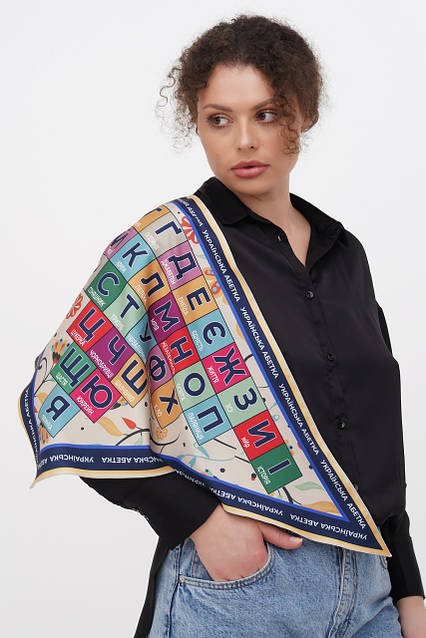 Дизайнерська косинка-бандана «Абетка» — My Scarf