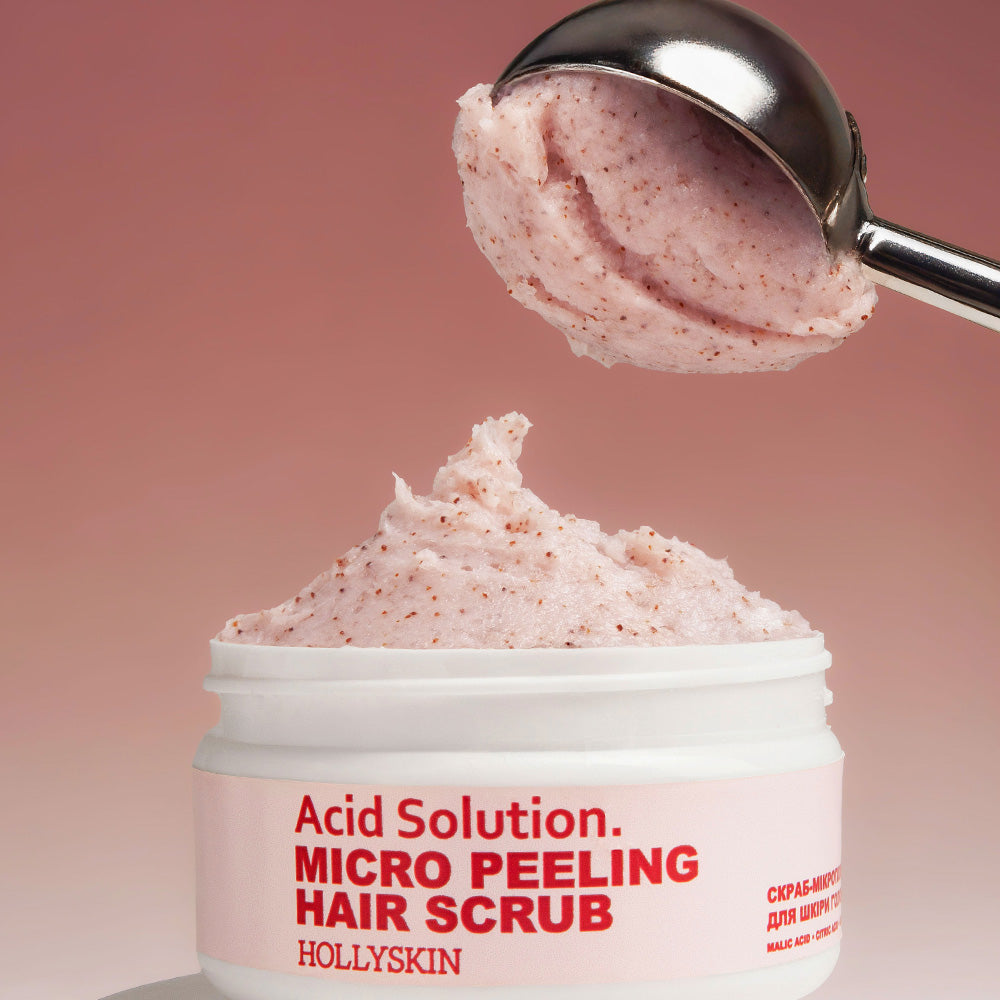 HOLLYSKIN Acid Solution — скраб-мікропілінг для шкіри голови, 130 г