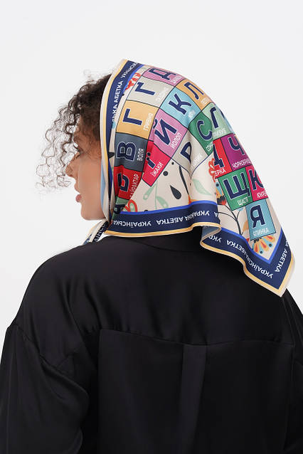 Дизайнерська косинка-бандана «Абетка» — My Scarf
