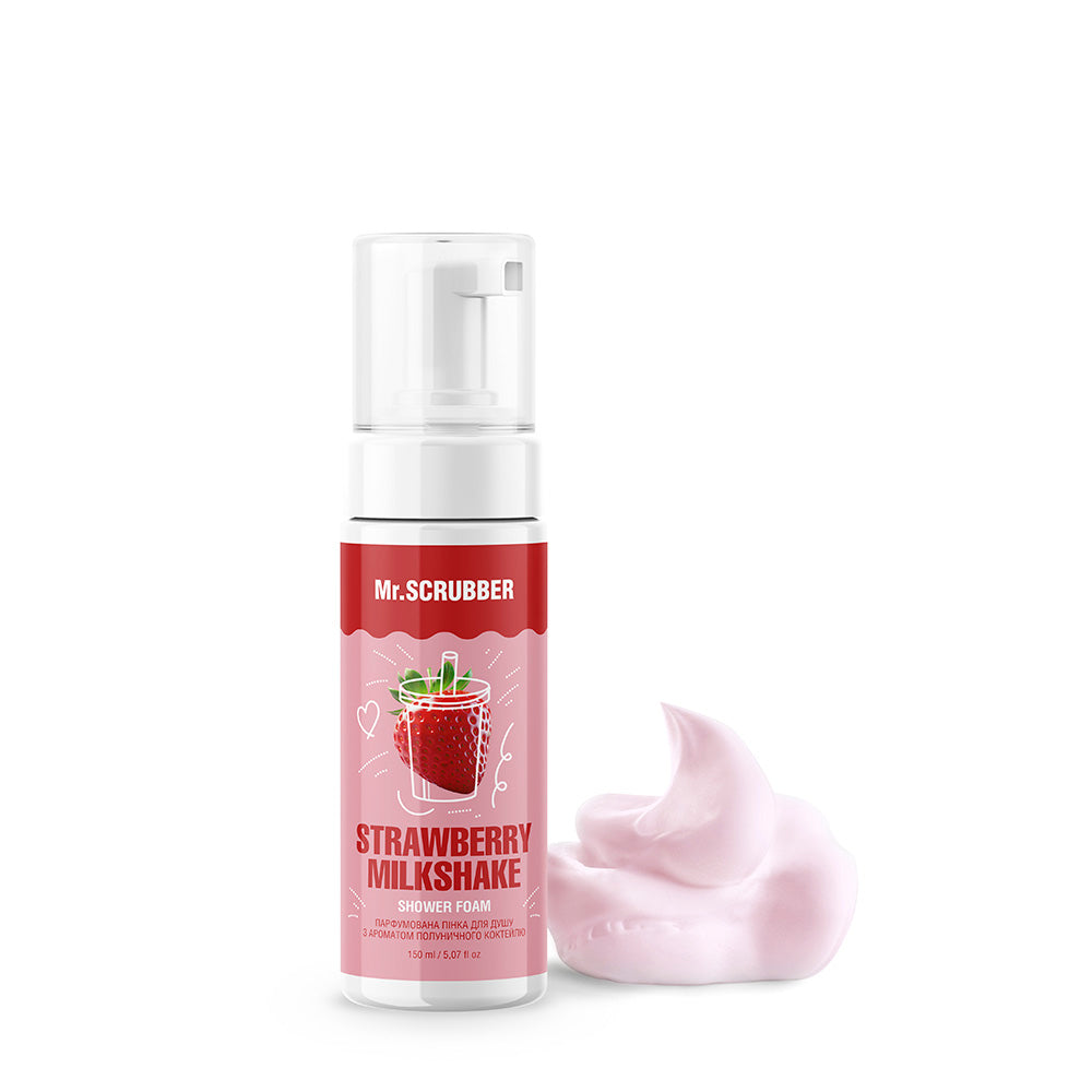 Mr.SCRUBBER Strawberry Milkshake — парфумована пінка для душу, 150 мл