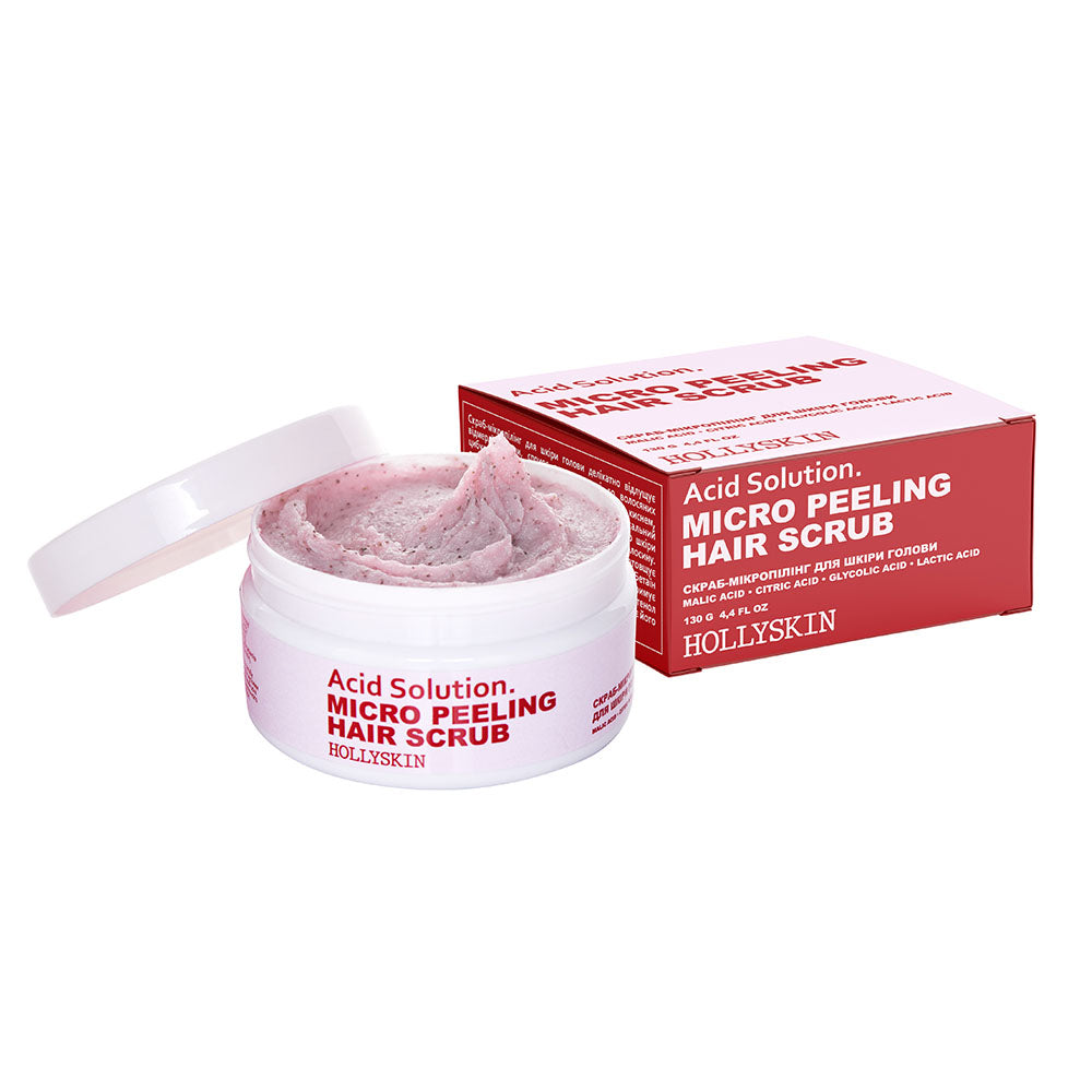 HOLLYSKIN Acid Solution — скраб-мікропілінг для шкіри голови, 130 г