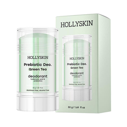 HOLLYSKIN Prebiotic Deo Green Tea — парфумований дезодорант, 50 г